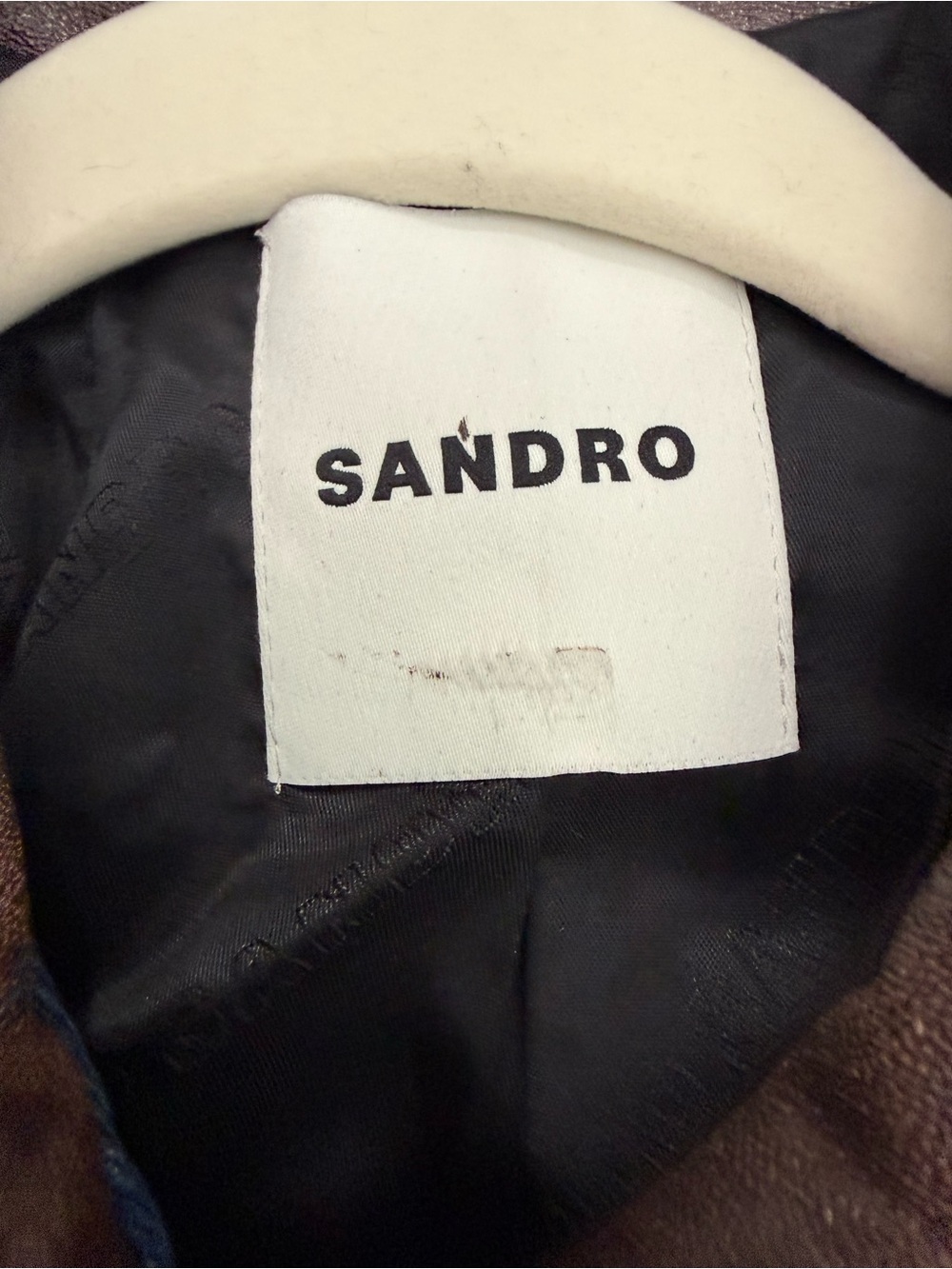 Sandro Paris Denim Cropped Jacket French Girl Preppy Chic Vintage Inspired - Picture 10 of 10
